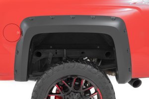 Chevrolet Silverado 1500 Fender Flares - Rough Country - Pocket - GXG Tungsten - '14-'18 Chevrolet Silverado 1500 Fender Flares - Rough Country - Pocket - GXG Tungsten - '14-'18